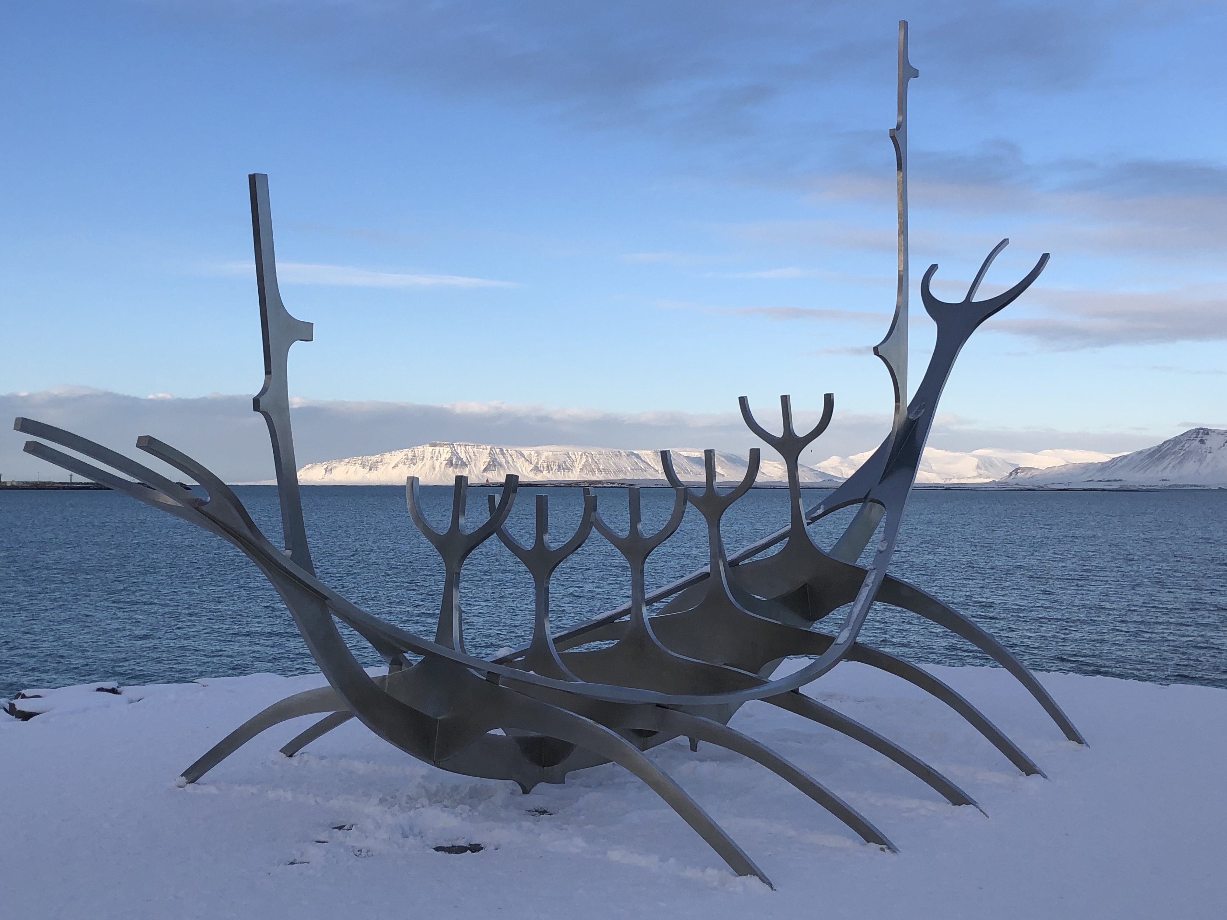 The Sun Voyager sculpture in Reykjavik